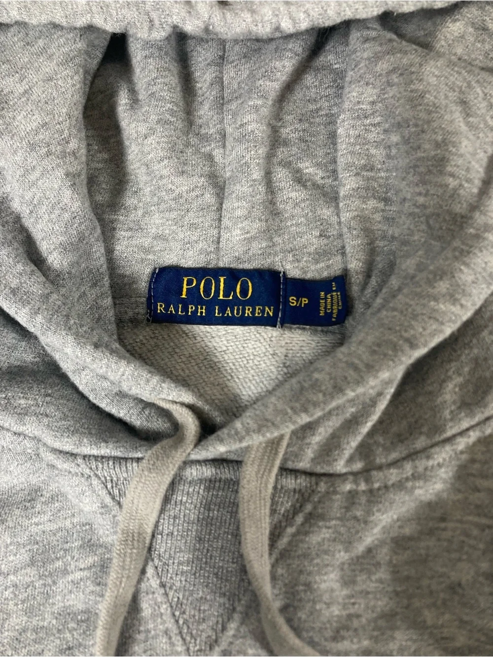 Polo Ralph Lauren Polo Bear USA Hoodie Grey Jersey Graphic Mens S/P urban Style